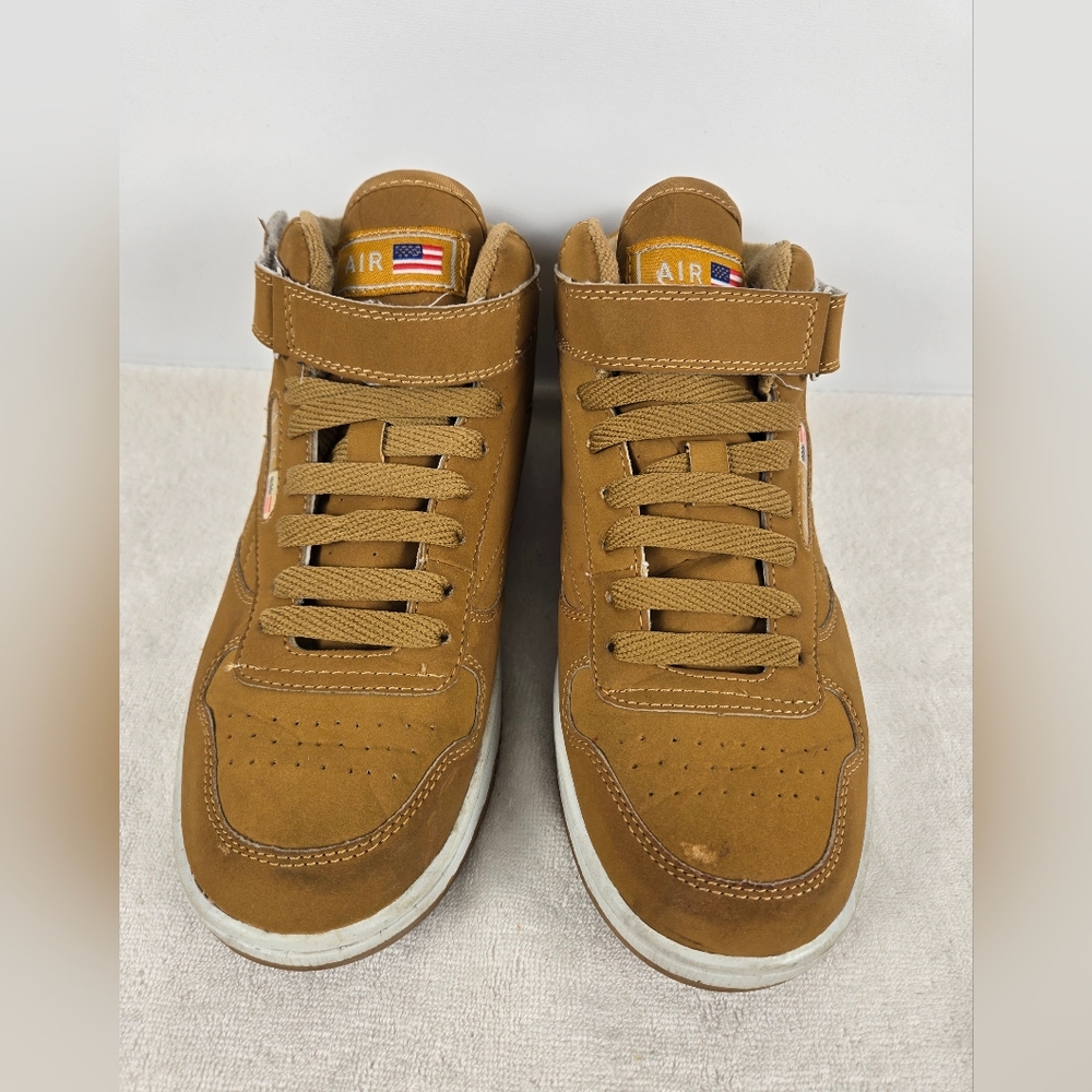 Brown High-Top Sneakers